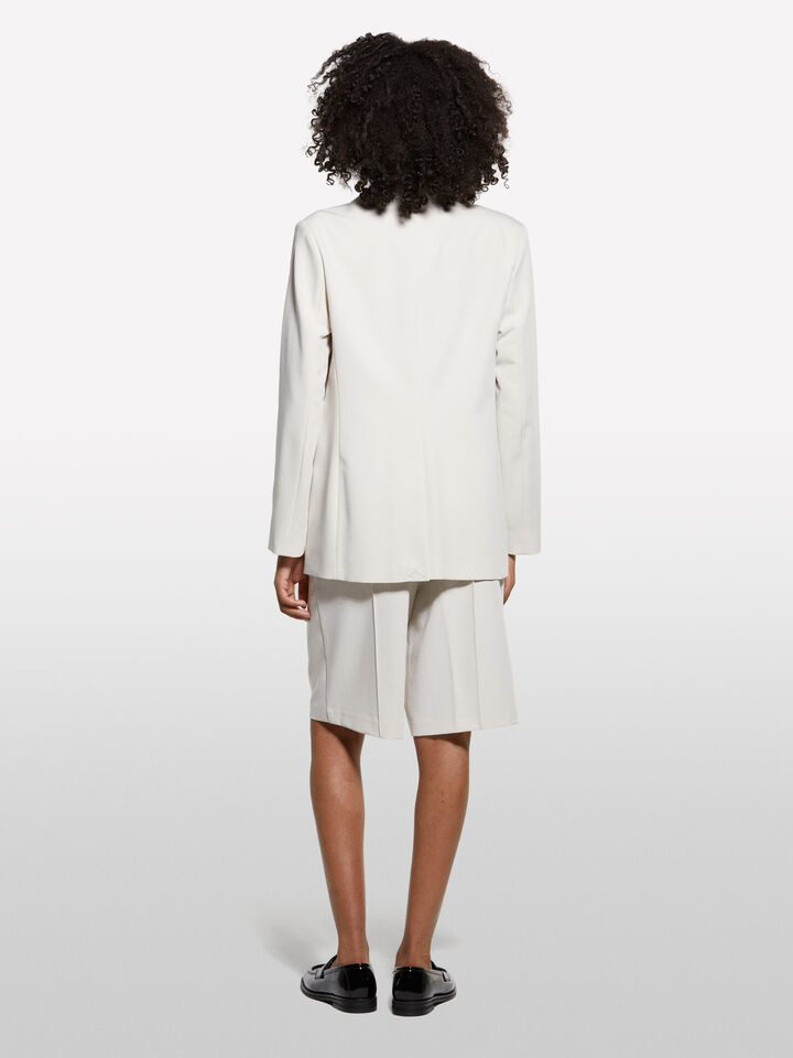 Beige regular fit blazer - women's blazers - Beige | Sisley image number 2